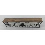 Ahşap Ferforje Raf 39 x 10 x 8,5 cm .