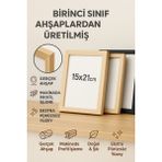Ahşap Fotoğraf Çerçevesi 15X21 cm | 1. Sınıf Pürüzsüz Yüzey | Masaüstü & Dekoratif
