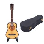 Ahşap Gitar Modeli masaüstü Süsleme standı Saklama Kutusu Mini Müzik Aleti Hediyesi