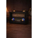 Ahşap Gövdeli Nostaljik Radyo - Bluetoothlu Müzik Çalar ve Güçlü Ses Sistemi