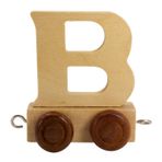Ahşap harf çekişi, tren harfleri, lokomotif, vagon, A-Z, istenen isim (B)