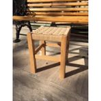 Ahşap Hasır Örgü Tabure 35 Cm. (439478684)