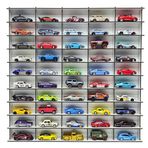 Ahşap Hobi Araba Rafı Beyaz 50'li (hot Wheels uyumlu, Matchbox uyumlu)