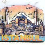 Ahşap İstanbul Temalı Magnet Alk4364