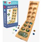 Ahşap Kapaklı Mangala ve Mancala, Kayın Ağacı ve Cam Taşlı El Yapımı - Seçenek 1