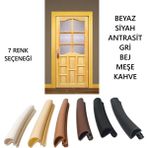 Ahşap Kapı Fitili 5 Metre Beyaz, Krem, Meşe, Kahve, Siyah, Gri ve Ant. Gri Renk Amerikan Kapı Fitil