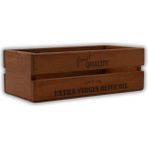 Ahşap Kasa Zeytinyağlık Yağdanlık Organizer 30X15CM