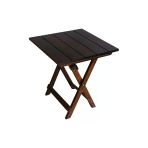 Ahşap Katlanabilir Mutfak, Balkon, Ev Ve Kamp Masası 50X50 Cm - Portatif Masa