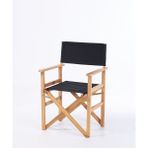 Ahşap Katlanır Rejisör Sandalye - 6456 Ecorce Tube Marron - Polyester