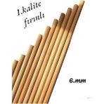 Ahşap Kavela Çıta Çubuk Kavela 1 .kalite Yivli 6 mm 30 cm 15 Adet