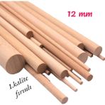 Ahşap Kayın Kavale 1.kalite 12 mm x 50 cm Fırınlanmış Kavela 10 Adet