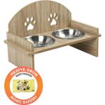 Ahşap Kedi Köpek Mama Su Kabı Standı, Metal Suluk, Kedi Köpek Halısı