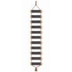 Ahşap Kedi Tırmanma Merdiveni ve Duvar Köprüsü - Halıfleks Yüzeyli (11 Basamak - 125 cm)