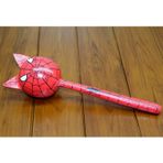 Ahşap Kedili Spiderman Temalı Tekli Marakas Kedi Oyuncakları