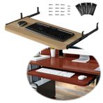 Ahşap Klavye Tepsisi 5 Renk Masa Altında Kayar Ayarlanabilir Yükseklik 54/60/70x27cm Tablet Tutucu Klavye ve Fare Depolama Rafları Ergonomik Tasarım