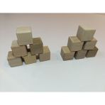 Ahşap Küp Bloklar 3X3X3 cm Oyun, Dekor - 12 Adet - Naturel Ahşap