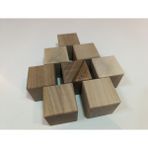 Ahşap Küp Bloklar 4X4X4 cm Oyun, Dekor - 8 Adet - Naturel Ahşap