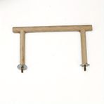 Ahşap Kuş Kafesi Tünek, Dayanıklı Papağan Oyuncak ve Evcil Kuş Aksesuarı