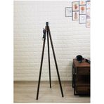 Ahşap Lambader Ayağı Tesisat Dahil Tripod Ayak Kahverengi Ly565