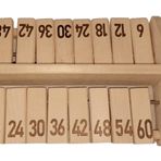 Ahşap Matematik Öğrenme Oyunu, Çarpım Tablosu, 6 Lar, 2 Kişilik