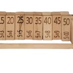 Ahşap Matematik Öğrenme Oyunu, Çarpım Tablosu Öğrenme oyunu 5 Ler, Eğitici Oyuncak 2 kişilik Oyun