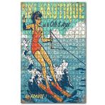 Ahşap Mdf Heyecanlı Sörfçü Kadın Puzzle