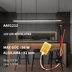 Ahşap-mermer Arkası 12V Gizli Dokunmatik Sensör Anahtarı