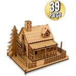 Ahşap Minyatür Ev Maketi – Kendin Yap (Dıy) Dekoratif Kit - 3D Puzzle