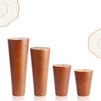 Ahşap Mobilya Ayakları 4'lü Set 18 cm (7,08 inç) Meşe Konik Ayaklar Kanepe Masa Komidin Dolapları için - Ev Dekoru için Yedek Parçalar