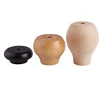 Ahşap Mobilya Ayakları 4'lü Set Retro 2 cm Yükseklik Ayarlanabilir Ayaklar Dolaplar, Masalar, Sandalyeler, Kanepeler ve Daha Fazlası için (Ahşap Rengi 2CM)