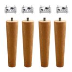 Ahşap Mobilya Koltuk Kanepe Sehpa Masa Ayağı Ayakları M8 Civatalı 12 Cm + Bağlantı Aparatlı 4'Lü Set