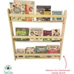 Ahşap Montessori Çocuk Kitaplığı 3 Raflı Kontrplak Tasarım Kitaplara Kolay Erişim - Montajsız