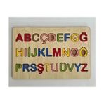 Ahşap Montessori Eğitici Türkçe Küçük Harf Seti Alfabe 3 Boyutlu Bultak Puzzle