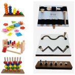 Ahşap Montessori Kavram Oyuncakları Rehabilitasyon Materyalleri Seti 7 Li Set