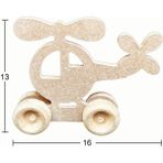 Ahşap Oyuncak Helikopter 16X13cm Oy104
