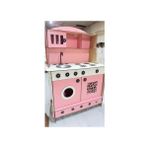 Ahşap Oyuncak Mutfak 84X60 - Pembe