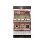 Ahşap Oyuncak Mutfak 95X80 Ebat 3 mm Kalımlık - Pembe