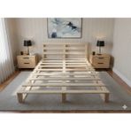 Ahşap Palet Yatak 160 x 200 Çift Kişilik Ahşap Renk - 160 x 200 cm