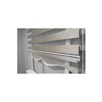 Ahşap R07 Düz Zebra Stor Perde Etek Dilimli(Alüminyum Kasa+Etek Dilimi Hediye AHŞAPETEKLİ, Kahverengi, 100 x 260
