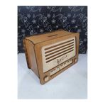 Ahşap Radyo Görünümlü Kumbara237