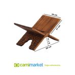 Ahşap Rahle Selçuklu Yakma Desenli - Mini - 35cm