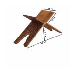 Ahşap Rahle Selçuklu Yakma Desenli Orta 55Cm