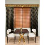 Ahşap Rengi %100 Orijinal Ahşap Jaluzi Perde 50 mm Ofis Modern ve Tüm Mekanlar Için - 100 x 210 cm