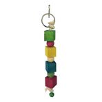 Ahşap Renkli Kuş Oyuncağı 20 cm