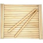 Ahşap Ritim Çubuğu 10 Çift 30 Cm, 20 Adet, Müzik ve Eğlence Için Ideal - Seçenek 1 - Ahşap - Ceviz