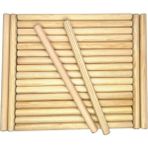 Ahşap Ritim Çubuğu 20 Çift 25 Cm, 40 Adet, Müzik ve Eğlence Için Perfect - Seçenek 1 - Ahşap - Ceviz