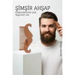 Ahşap Sakal Ve Bıyık Tarağı – Antistatik Şimşir Tarak