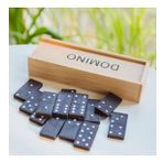 Ahşap Saklama Kutulu Domino Taşı Eğitici Hobi Oyunu