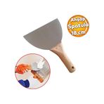 Ahsap Sapli Metal Macun Spatula Temizlik Boya Siva Kazima Harc Karistirma Ispatulasi 18 Cm