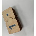 Ahşap Sayı Eşleme, Mavi, Sayı Puzzle, Ahşap Puzzle, Montessori Sayı Bulmaca Oyunu, Sayma Oyunu